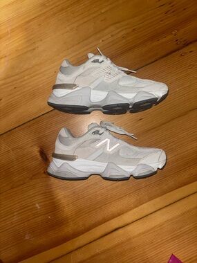 New Balance 9060 
White Low-Top Sneakers with Subtle Gray Accents